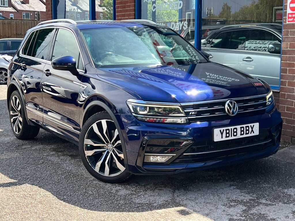 Volkswagen Tiguan 2.0 Tdi R-line 4Motion Euro 6 Ss YB18BBX Blue
