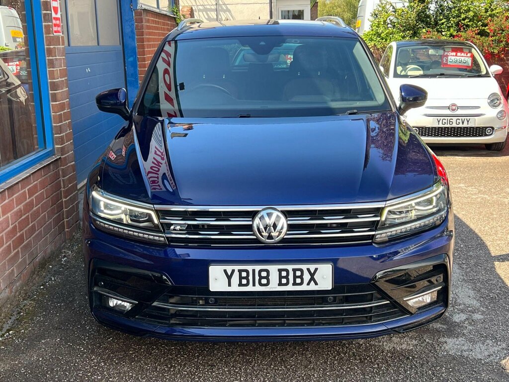 Volkswagen Tiguan 2.0 Tdi R-line 4Motion Euro 6 Ss YB18BBX Blue #2