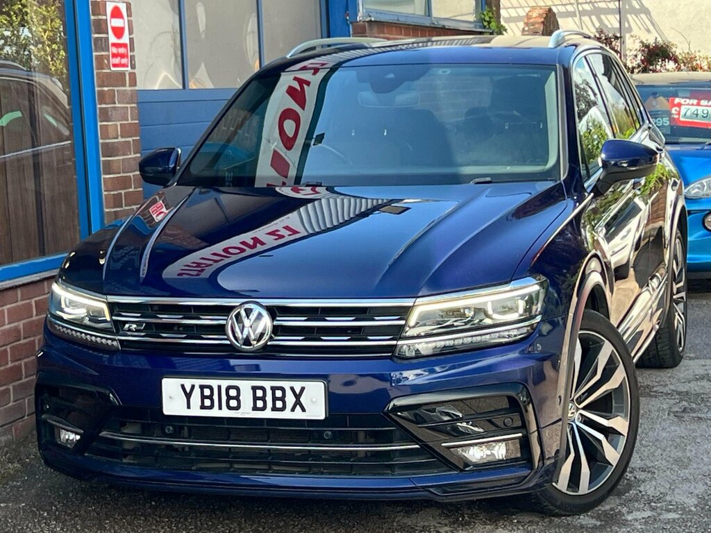 Volkswagen Tiguan 2.0 Tdi R-line 4Motion Euro 6 Ss YB18BBX Blue #3