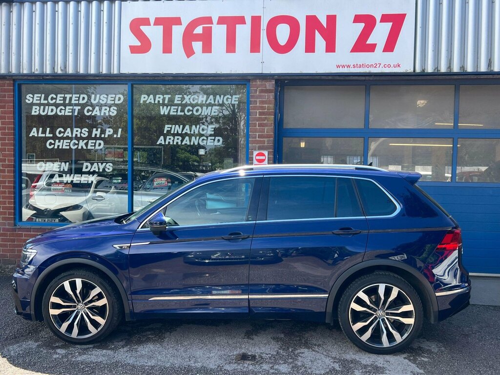 Volkswagen Tiguan 2.0 Tdi R-line 4Motion Euro 6 Ss YB18BBX Blue #5