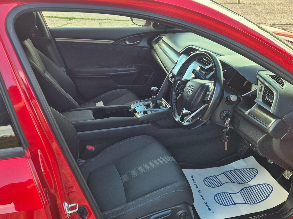 Honda Civic 1.0 Vtec Turbo Sr Euro 6 Ss FT68DPX Red #6