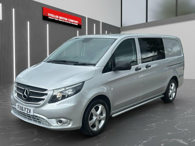 Mercedes-Benz Vito 2016 2.1 119 Cdi Bluetec Sport Crew Van G-tronic Silver #4