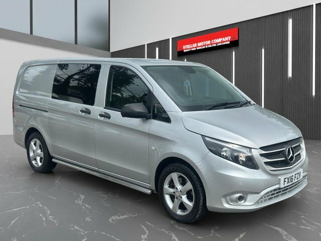 Mercedes-Benz Vito 2016 2.1 119 Cdi Bluetec Sport Crew Van G-tronic Silver #2