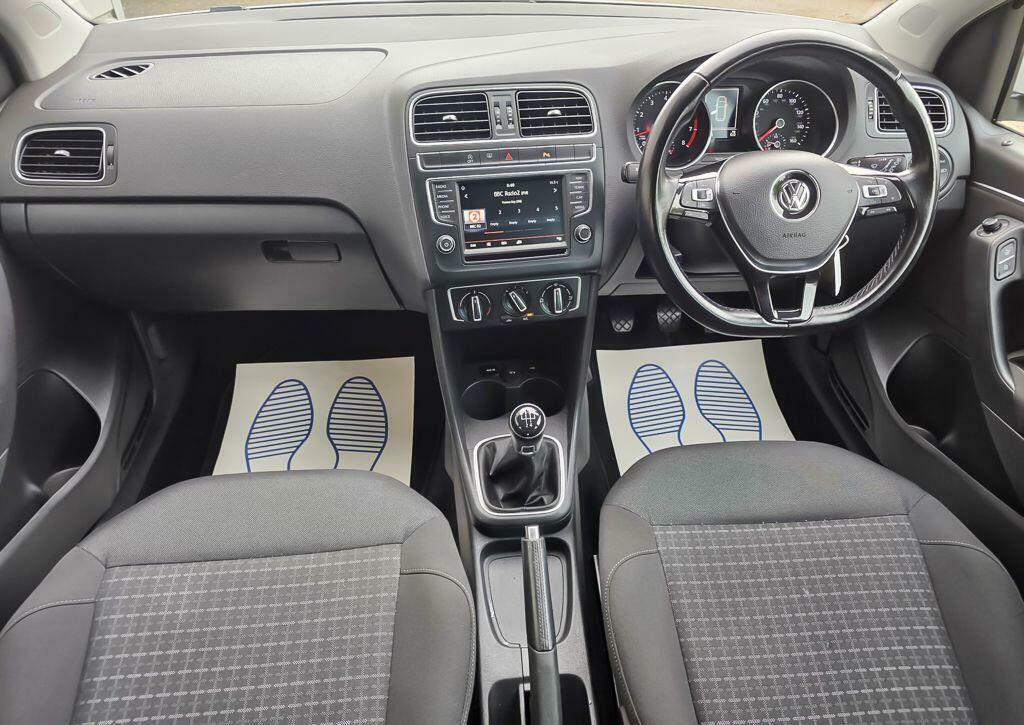 Volkswagen Polo 1.2 Tsi Bluemotion Tech Match Euro 6 Ss RV66GRX White #2