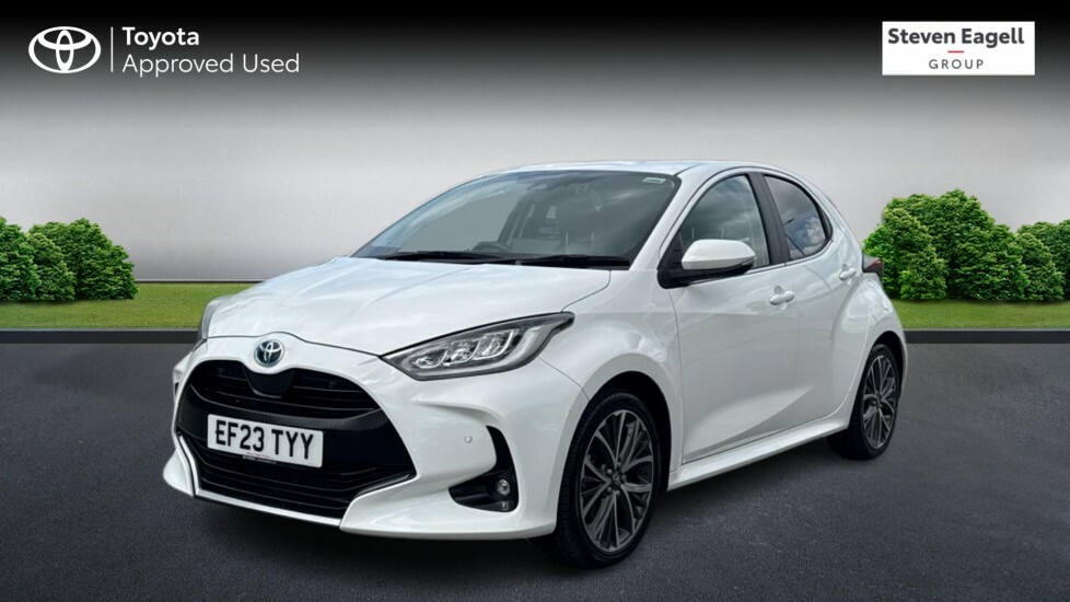 Toyota Yaris 1.5 Vvt-h Excel Hatchback Hybrid E-cvt EF23TYY White #3