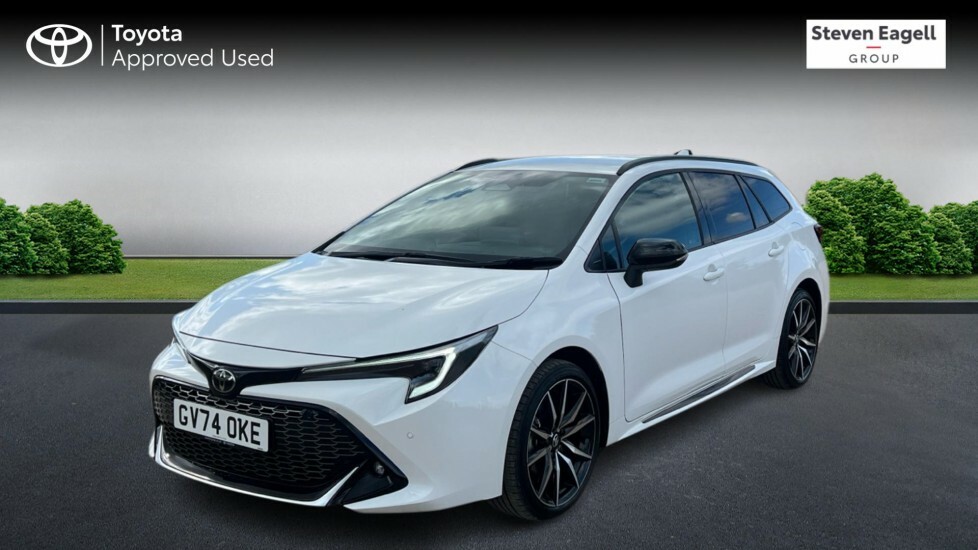 Toyota Corolla 1.8 Vvt-h Gr Sport Touring Sports Hybri GV74OKE White #3