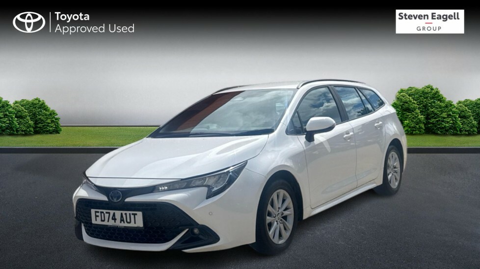 Toyota Corolla 1.8 Vvt-h Icon Touring Sports Cvt Euro 6 Ss FD74AUT White #3