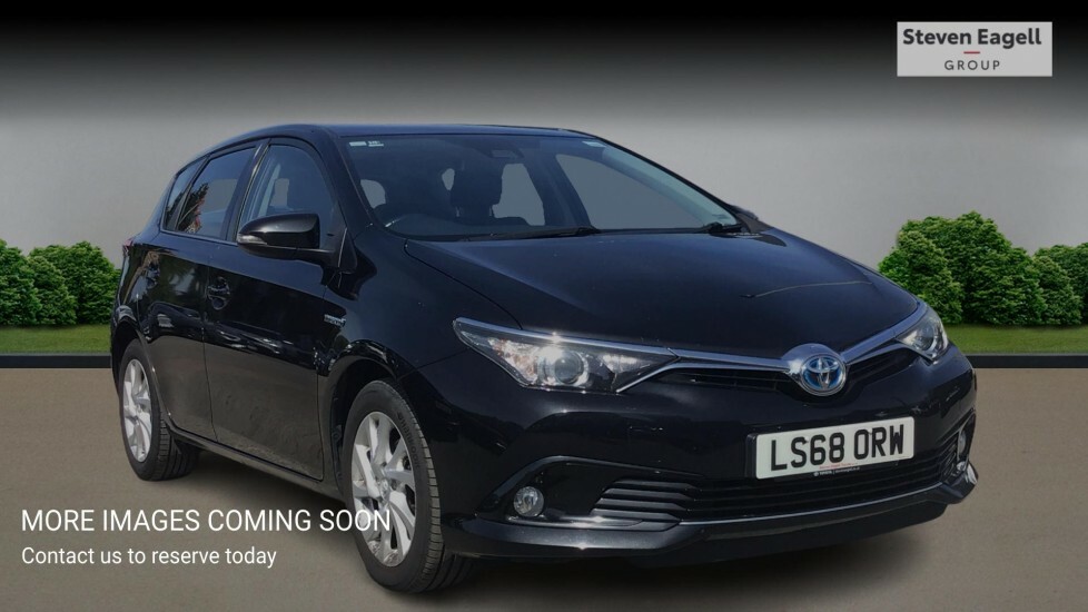 Toyota Auris 1.8 Vvt-h Icon Tech Hatchback Hybrid Cv Black