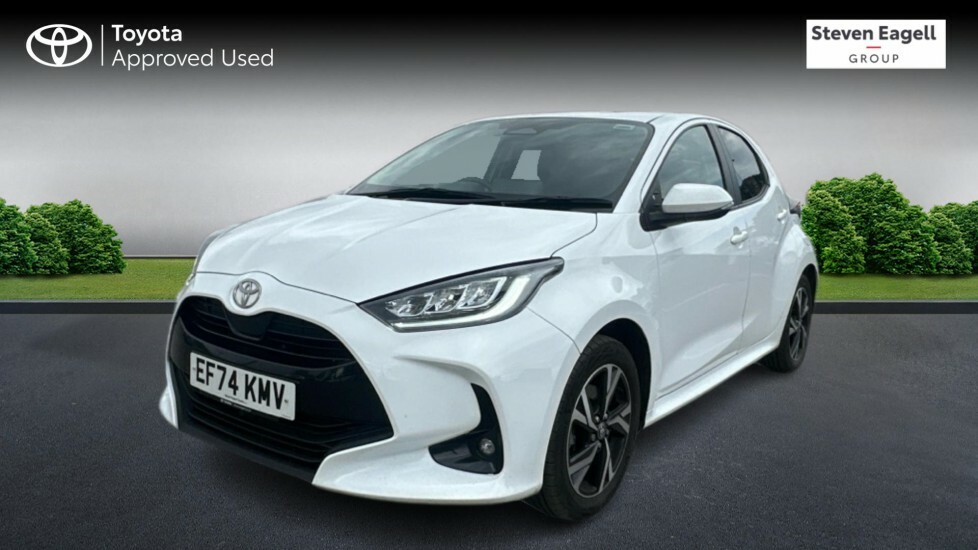 Toyota Yaris 1.5 Vvt-h Design E-cvt Euro 6 Ss EF74KMV White #3