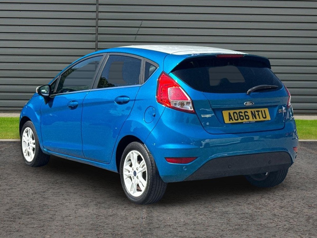 Ford Fiesta 1.0T Ecoboost Zetec Blue Edition Hatchback Pet AO66NTU Blue #6