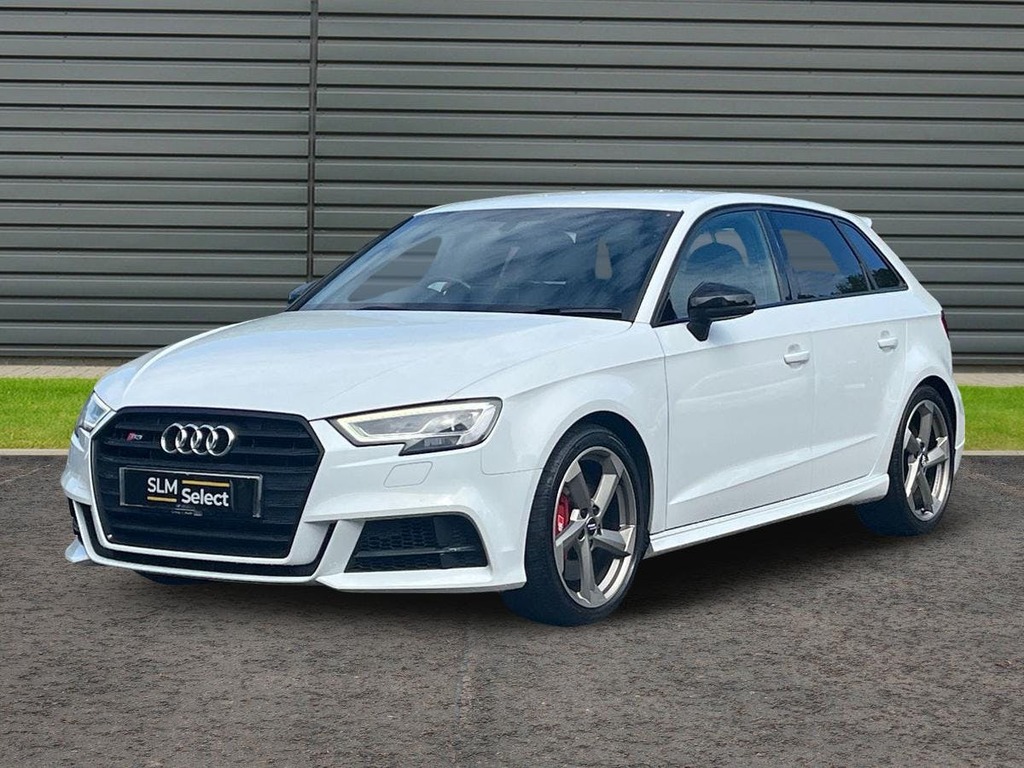 Audi S3 2.0 Tfsi Black Edition Sportback S Tron LT67RNF White #3