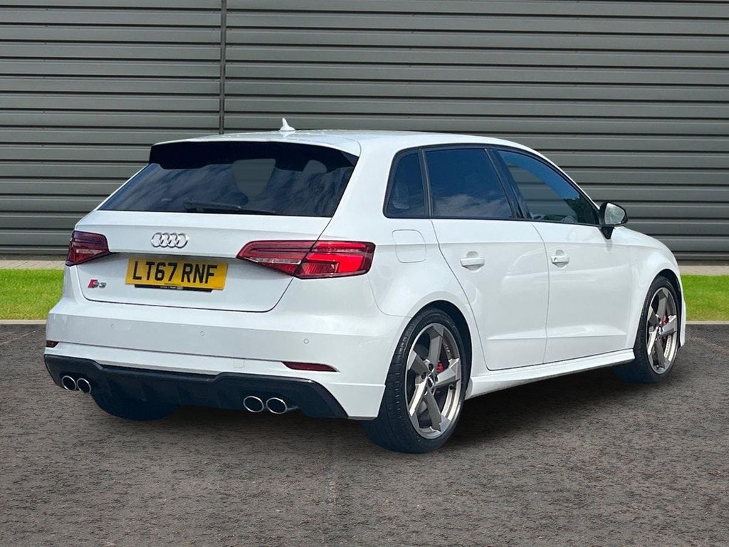 Audi S3 2.0 Tfsi Black Edition Sportback S Tron LT67RNF White #6