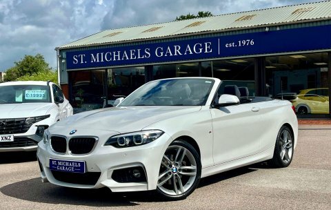 BMW 2 Series Convertible YK68YHW White