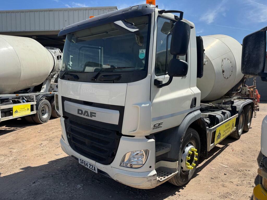 DAF All Models Fa220 Euro 6 18Ton Hgv 24Ft Flatbed With Crane Tru White #12