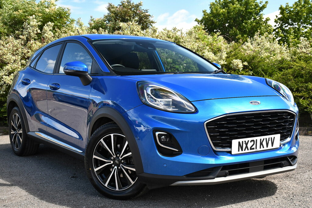 Ford Puma 1.0T Ecoboost Mhev Titanium Suv NX21KVV Blue