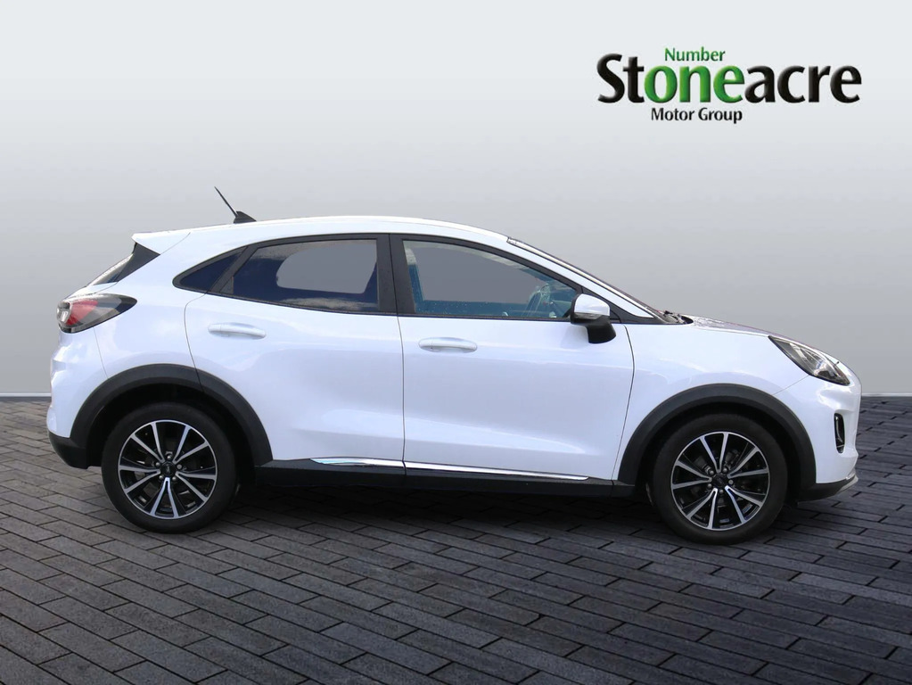 Ford Puma 1.0 Ecoboost Hybrid Mhev Titanium YC70XJY White #2