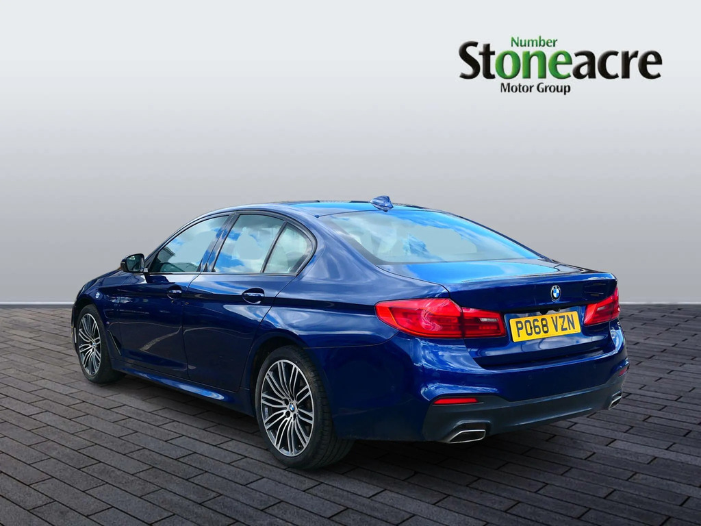 BMW 5 Series 530E M Sport Iperformance Saloon Blue #4