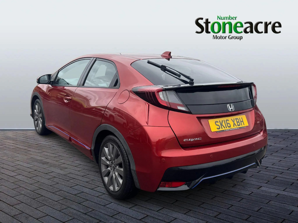 Honda Civic 1.8 I-vtec Se Plus Euro 6 Red #5