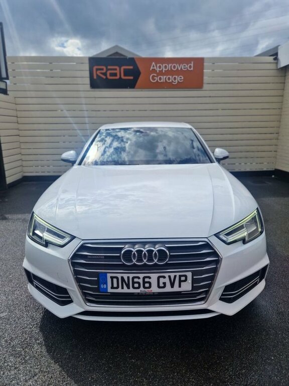 Audi A4 2.0 Tdi S Line Saloon S Tronic Quattro White #2