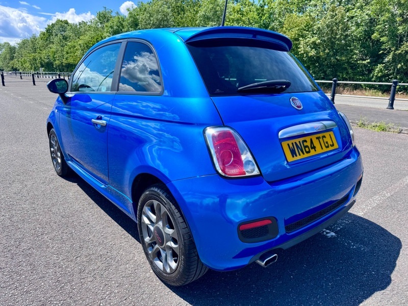 Fiat 500 S Blue #6