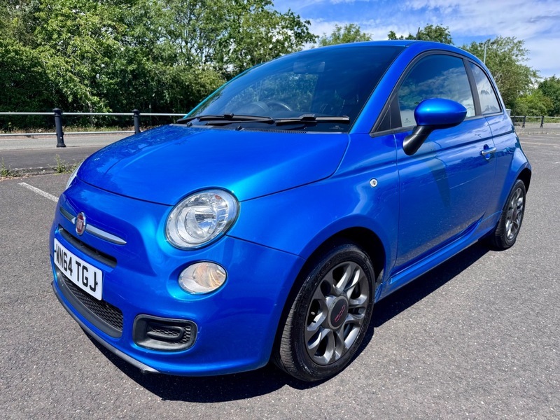 Fiat 500 S Blue #3