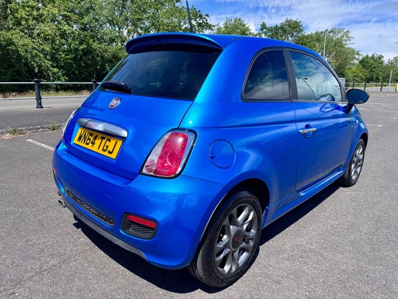 Fiat 500 S Blue #4