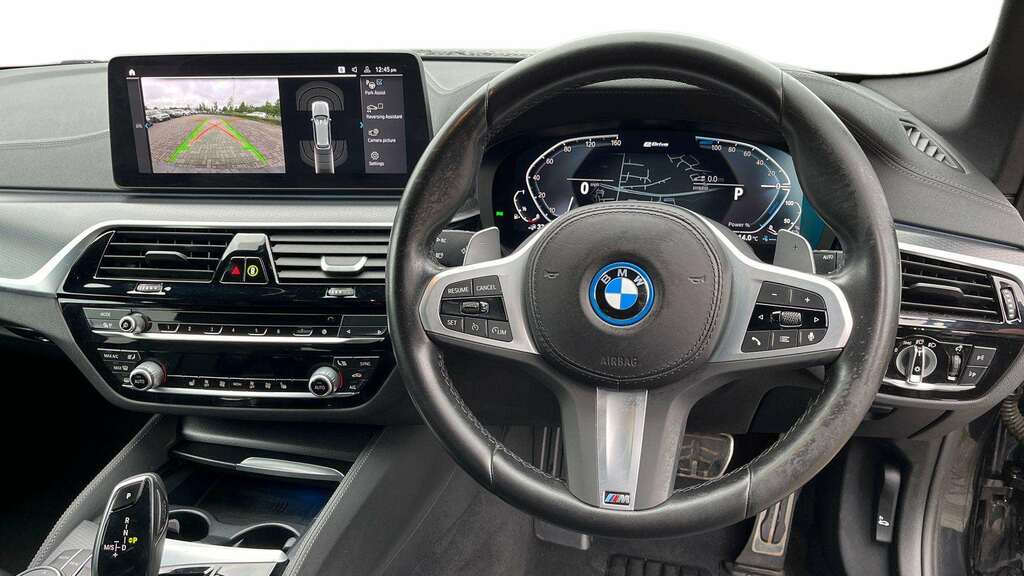 BMW 5 Series 530E M Sport 2023 YK23WEG Black #5