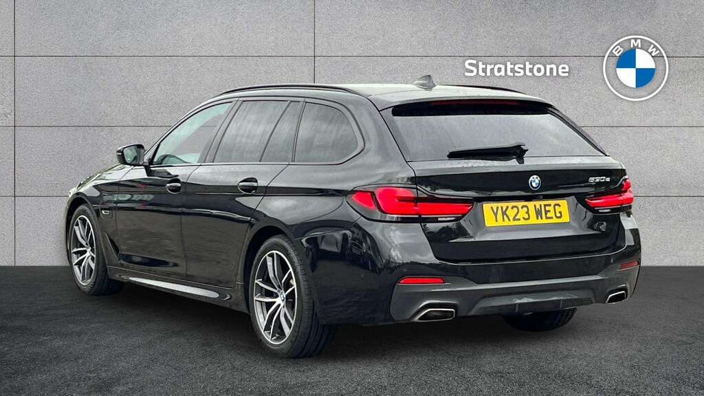 BMW 5 Series 530E M Sport 2023 YK23WEG Black #2