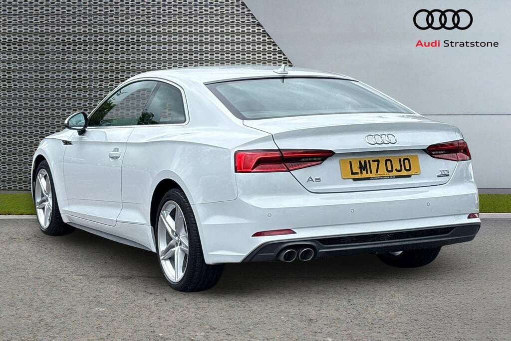 Audi A5 2.0 Tdi Quattro S Line S Tronic 2017 LM17OJO White #2