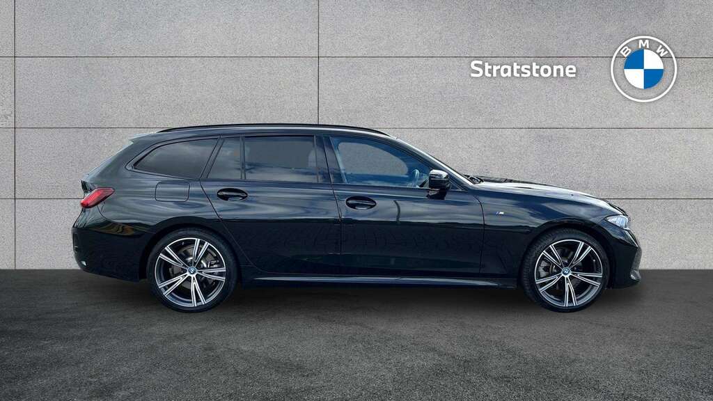 BMW 3 Series 330E M Sport Step 2024 KJ73UKA Black #2