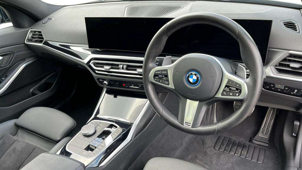 BMW 3 Series 330E M Sport Step 2024 KJ73UKA Black #3