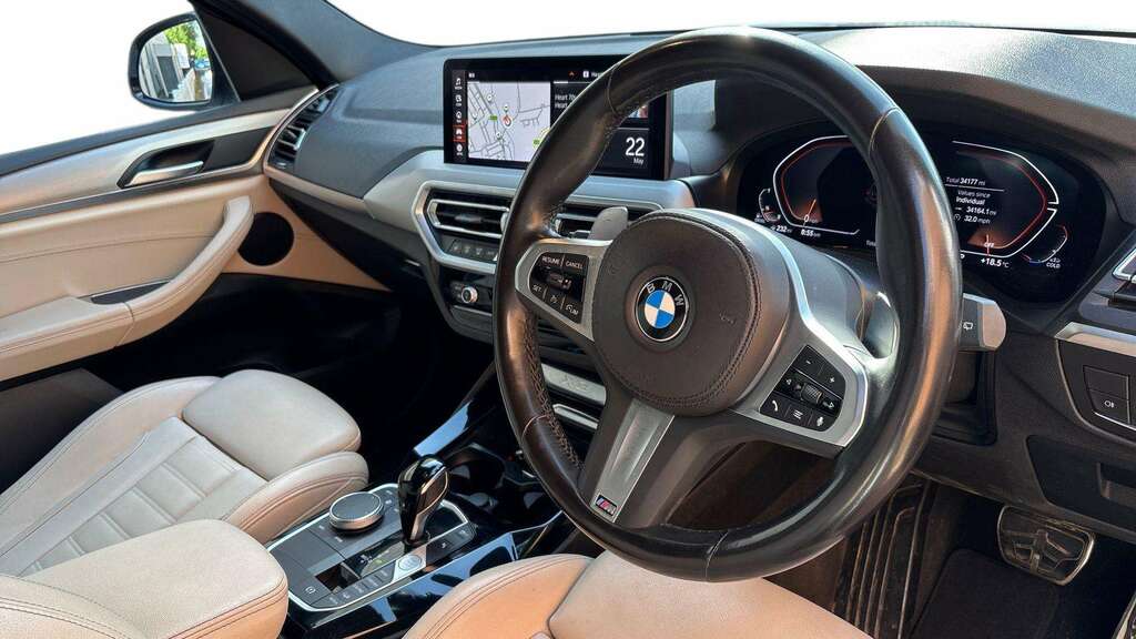 BMW X3 Xdrive30d Mht M Sport 2022 EA22FCE White #6