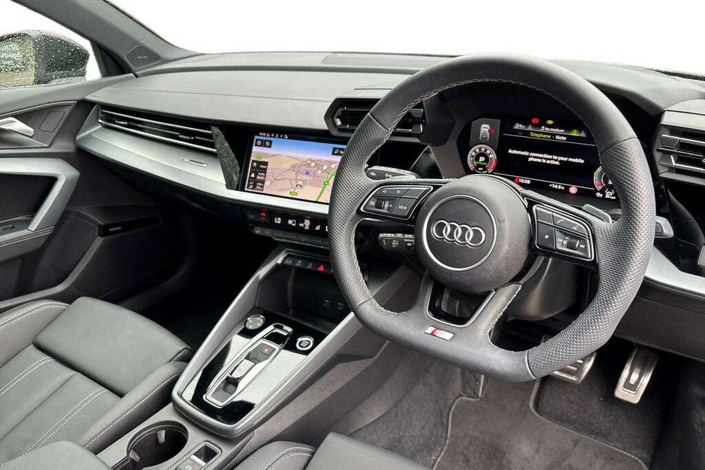 Audi A3 1.5 Tfsi 150 S Line S Tronic 2025 BT75NSE Black #6