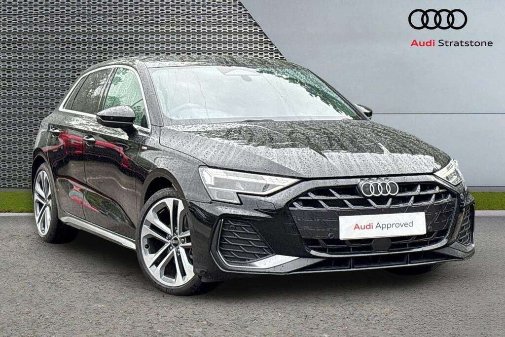 Audi A3 1.5 Tfsi 150 S Line S Tronic 2025 BT75NSE Black #2