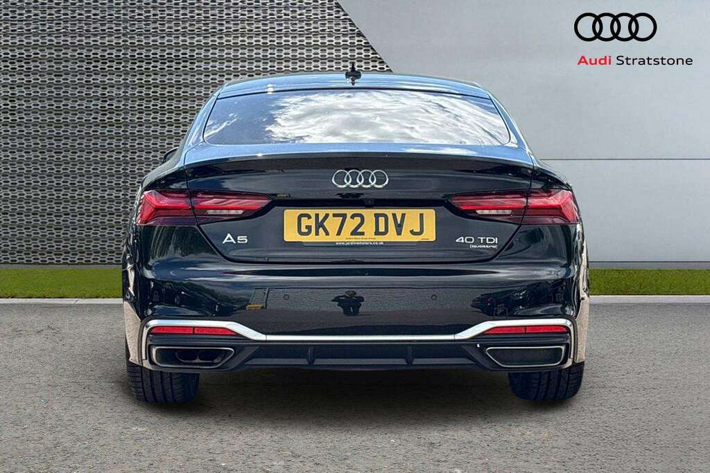 Audi A5 40 Tdi 204 Quattro S Line S Tronic 2022 GK72DVJ Black #6