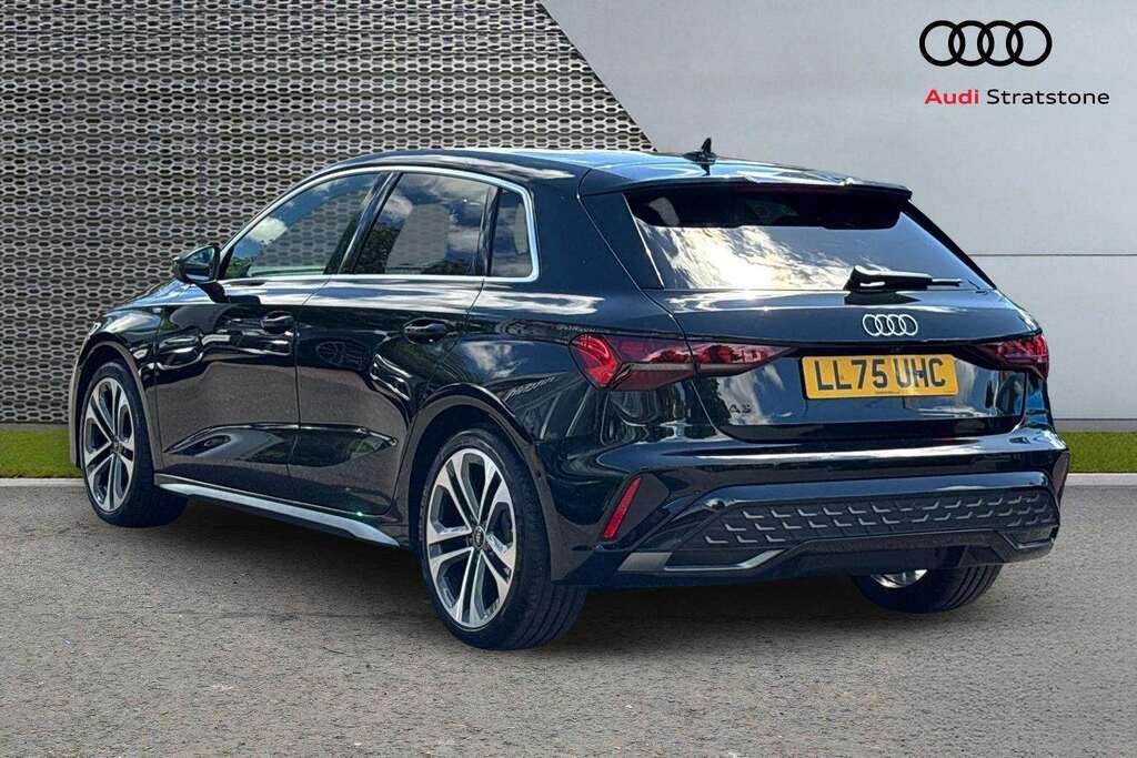 Audi A3 1.5 Tfsi 150 S Line Tech Pack 2025 LL75UHC Black #3