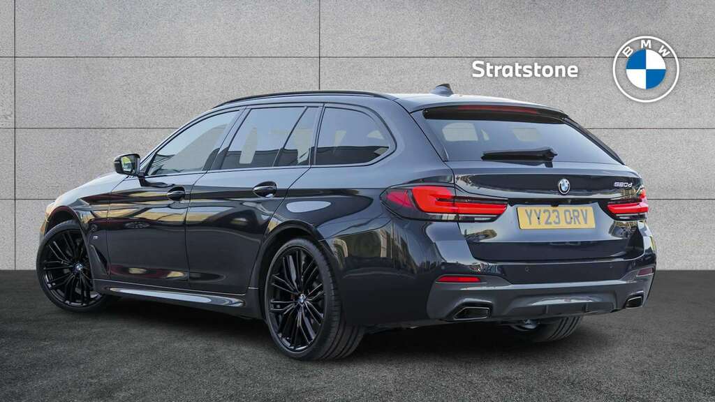 BMW 5 Series 520D Mht M Sport Step 2023 Black #2