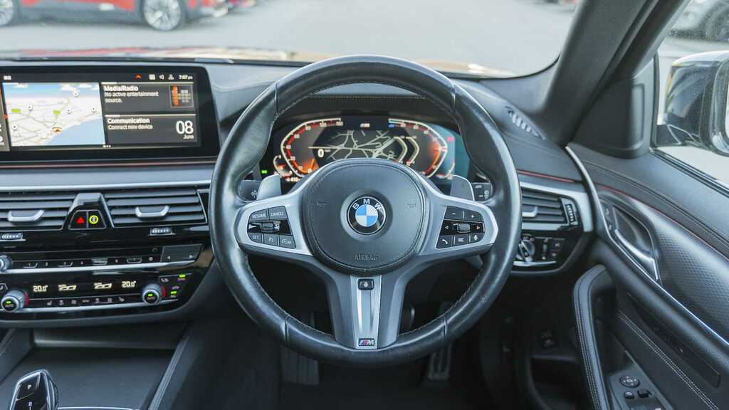 BMW 5 Series 520D Mht M Sport Step 2023 Black #5