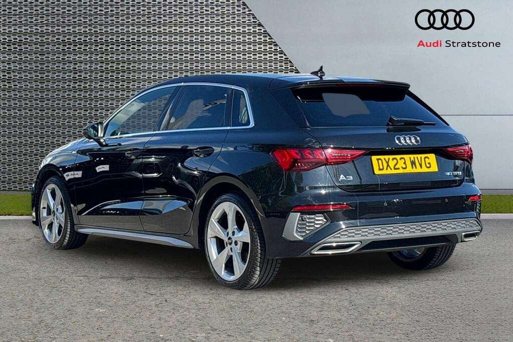 Audi A3 30 Tfsi S Line 2023 DX23WVG Black #3
