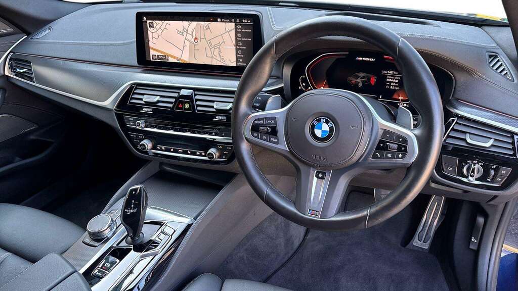 BMW 5 Series M550i Xdrive 2023 Blue #6