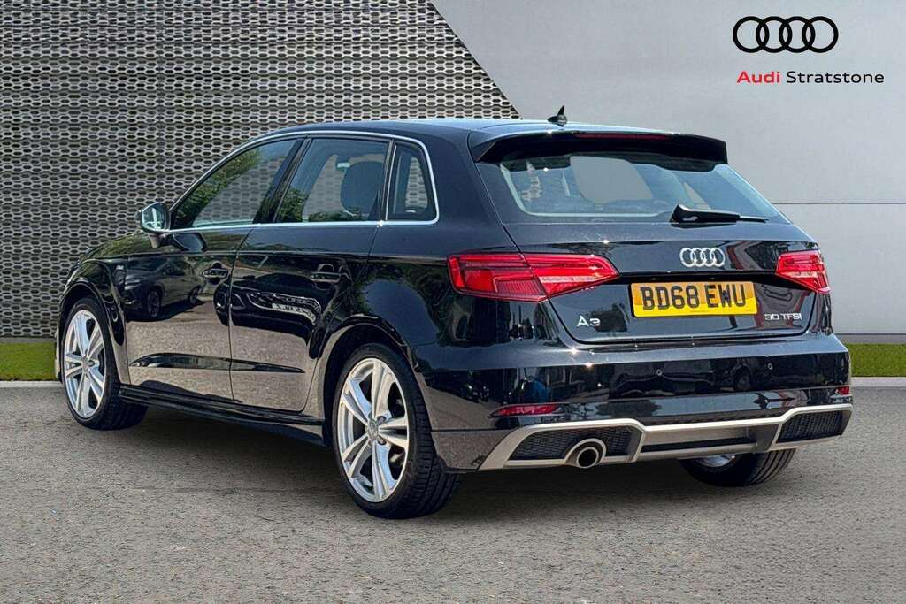 Audi A3 30 Tfsi 116 S Line Tech Pack 2018 Black #2
