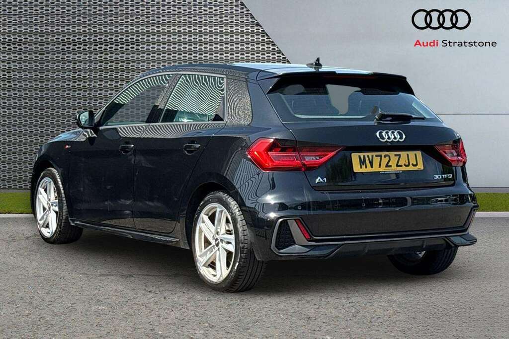 Audi A1 30 Tfsi 110 S Line S Tronic 2022 MV72ZJJ Black #3