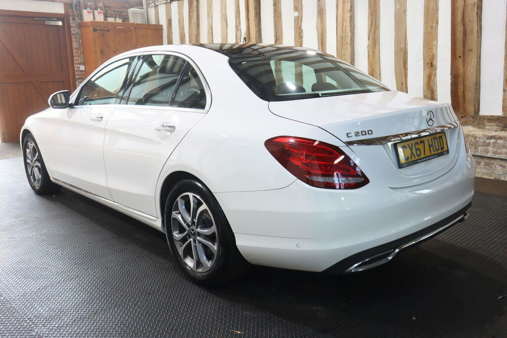 Mercedes-Benz C Class 2.0 C200 Sport Premium G-tronic Euro 6 S S White #4