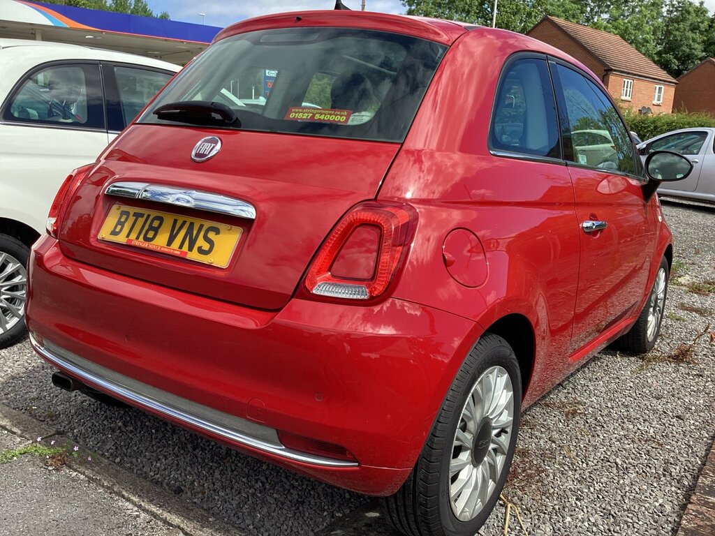 Fiat 500 1.2 Lounge Hatchback Euro 6 Ss BT18VNS Red #3