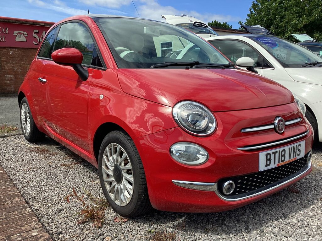 Fiat 500 1.2 Lounge Hatchback Euro 6 Ss BT18VNS Red #2