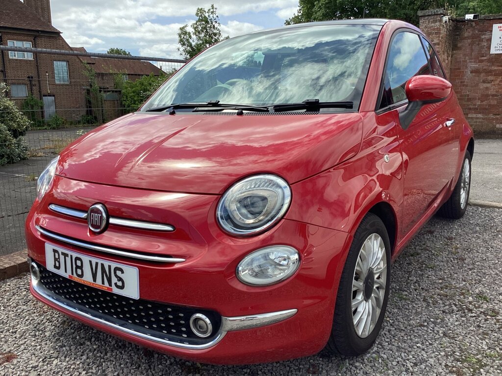 Fiat 500 1.2 Lounge Hatchback Euro 6 Ss Red