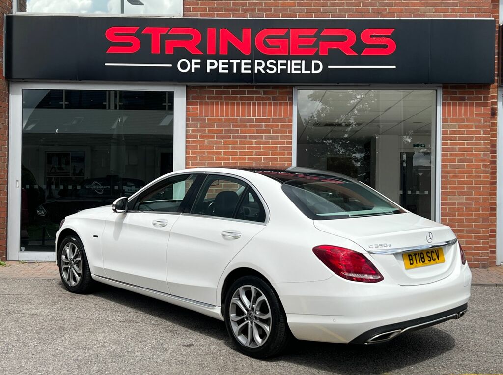 Mercedes-Benz C Class 2018 2.0 C350e 6.4Kwh Sport Premium Saloon P White #2