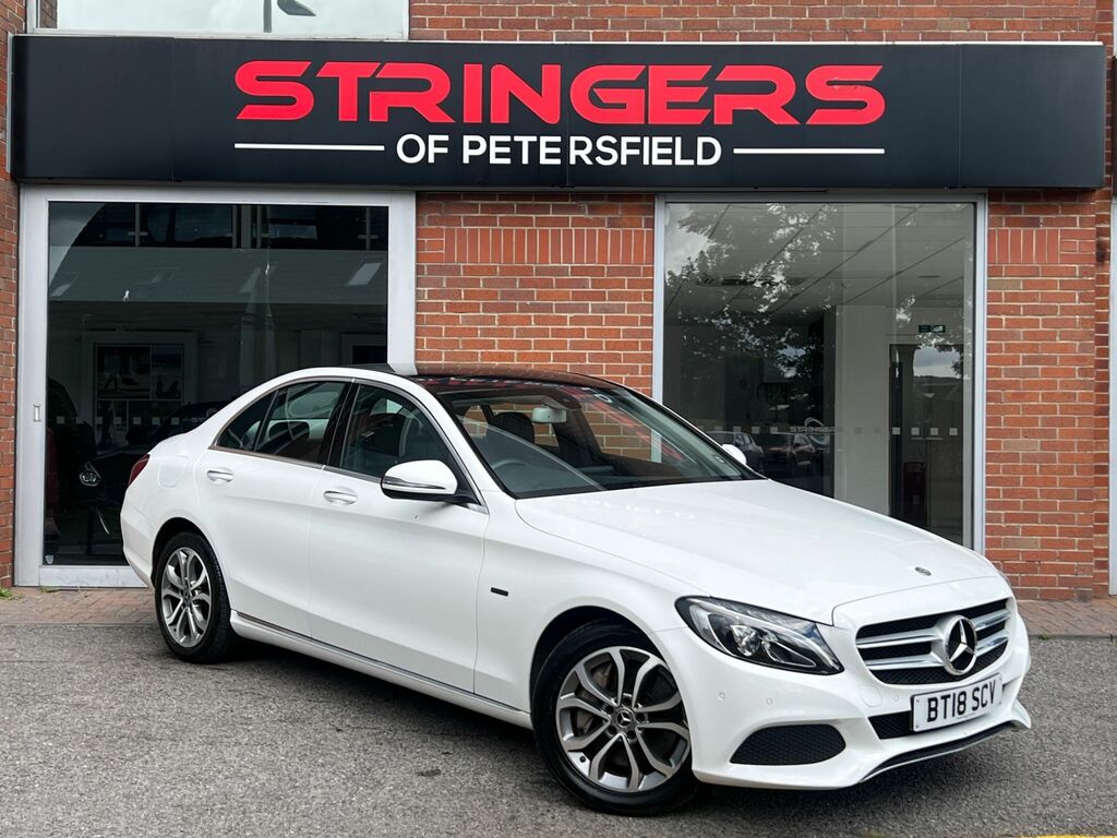 Mercedes-Benz C Class 2018 2.0 C350e 6.4Kwh Sport Premium Saloon P White