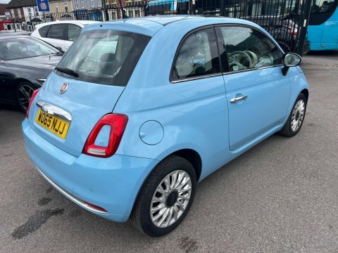 Fiat 500 1.2 Lounge Euro WO65NJJ Blue #5