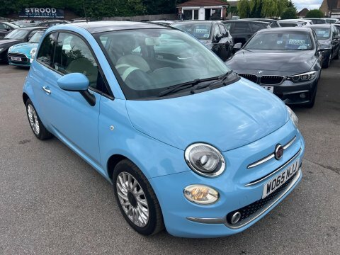 Fiat 500 1.2 Lounge Euro WO65NJJ Blue